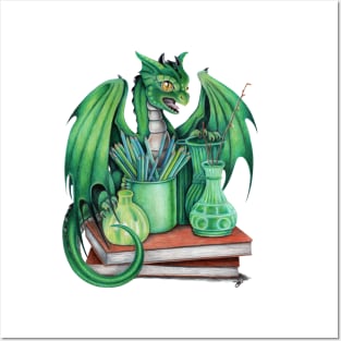 Artist's Pet Green Dragon Posters and Art